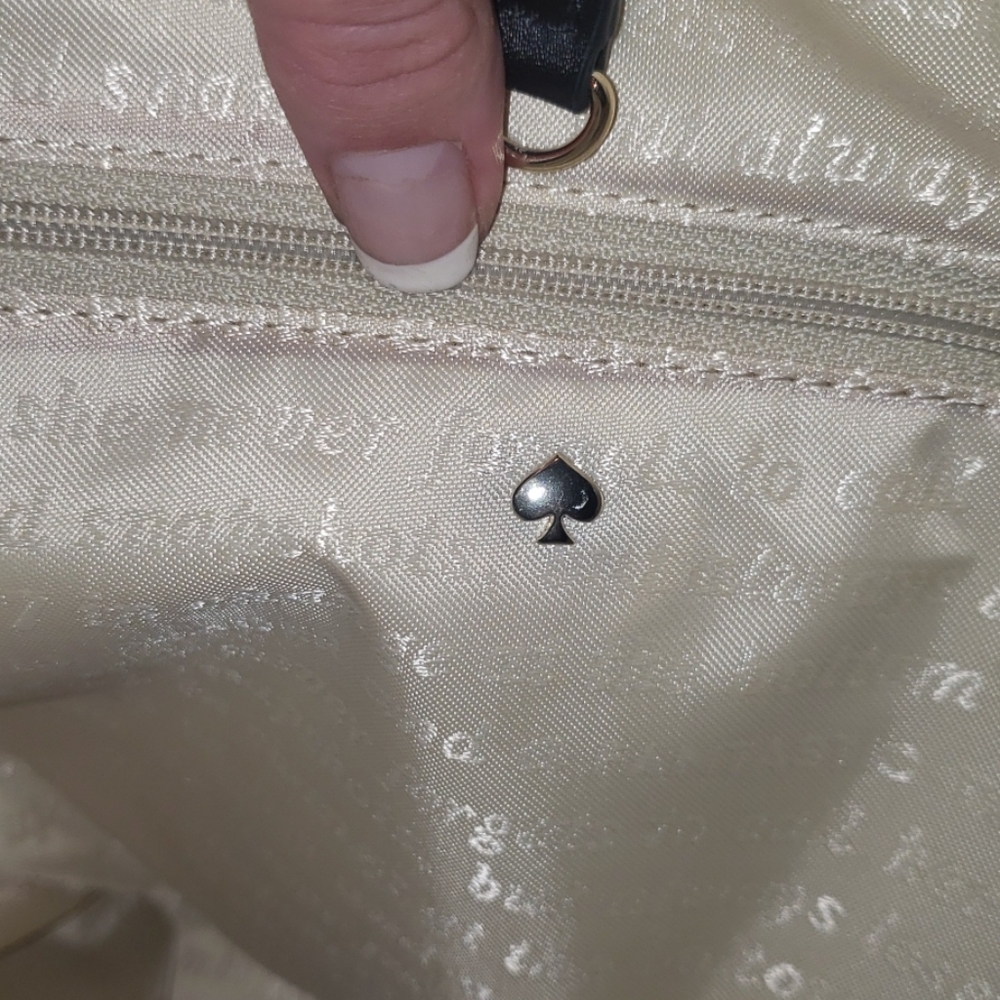 SOLD Kate Spade Plaid Purse with Dust Cover - Picture 8 of 14